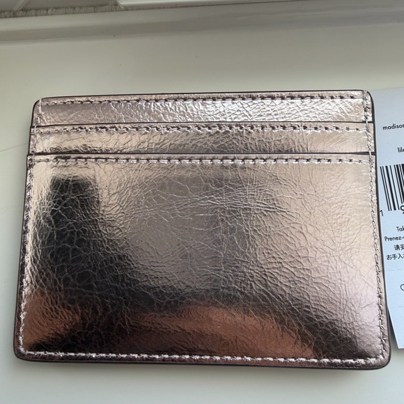 Kate Spade Metallic Rose Card Holder - Picture 2 of 2